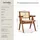 Tectake Armlehnstuhl Rattan lackiert Boho-Stil
