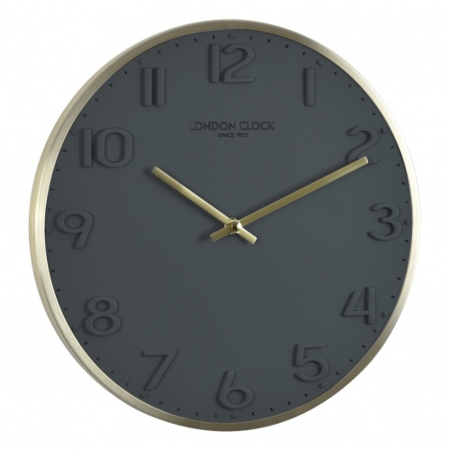 London Clock -Messing gebürstet 30cm- 01241