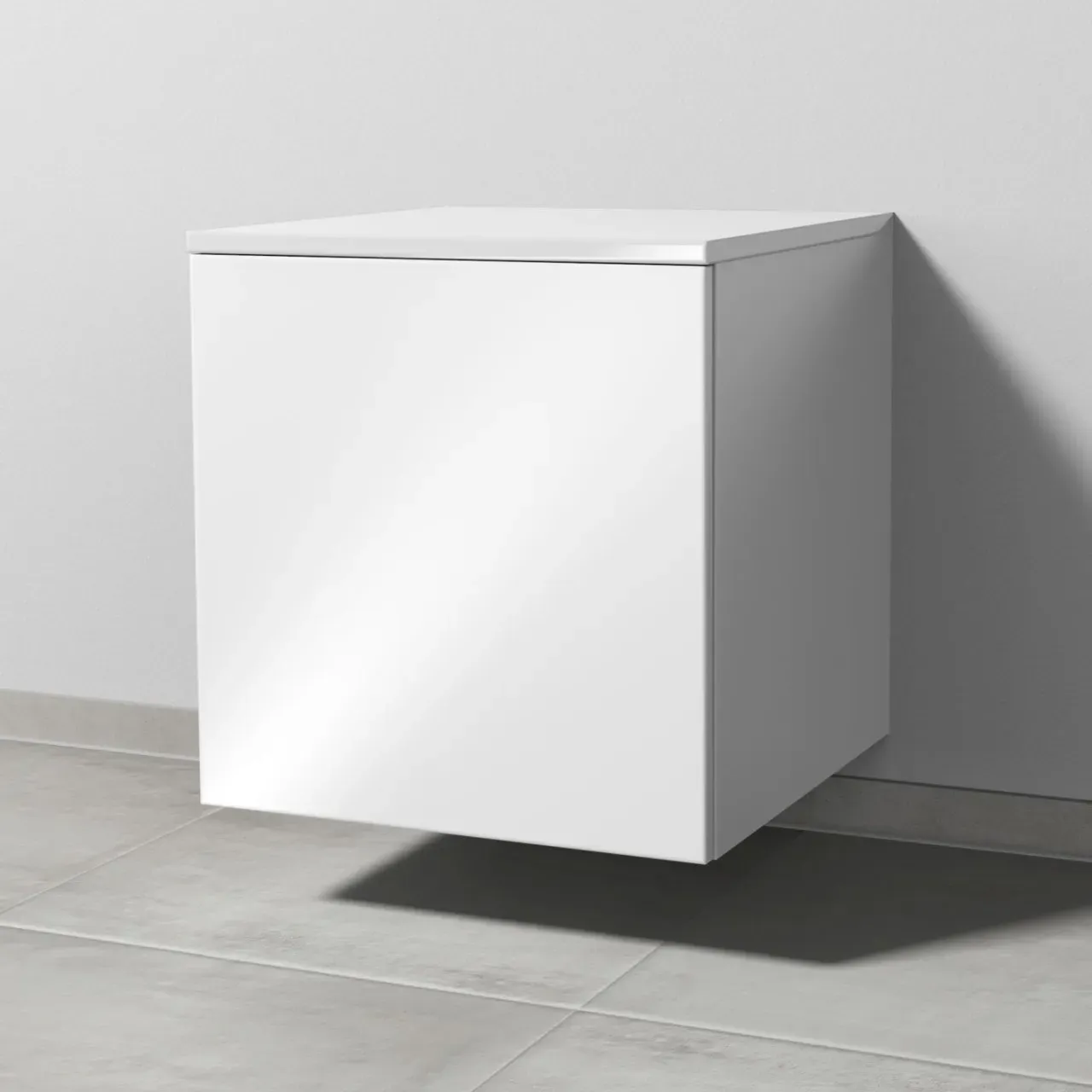 Sanipa Anbau-/Solitärschrank Anschlag rechts 2morrow (P2391R) 510x500x520 Weiß-Glanz, P239178R P239178R