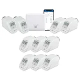eQ-3 Homematic IP Starter Set Heizen + 8x Heizkörperthermostat basic«, (156537A0 + 8x 153412A0)