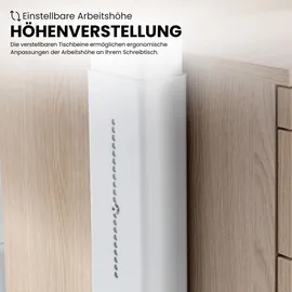 bümö Schreibtisch Buche / Weiß