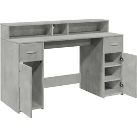 vidaXL Gaming-Tisch Betongrau