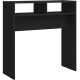 vidaXL Konsolentisch Schwarz 78x30x80 cm Holzwerkstoff