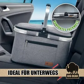 BigDean Kühlkorb 22 l Grau/Schwarz