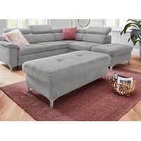 exxpo - sofa fashion Hocker »Florenz«, silberfarben