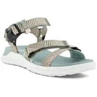 ECCO EXOWRAP W 3S TEX Sandal, SAGE/BEIGE/Ice Flower, 39 EU