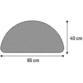Karlie Flamingo Vorleger für Katzentoiletten Matz schwarz ca. B65/T40 cm