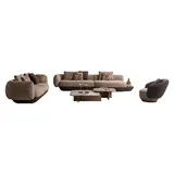 JVmoebel Couch Beige 4-Sitzer