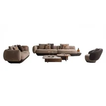 JVmoebel Couch Beige 4-Sitzer