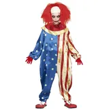 FIESTAS GUIRCA Amerikanischer Clown Kostüm für Kinder 10-12 Jahren