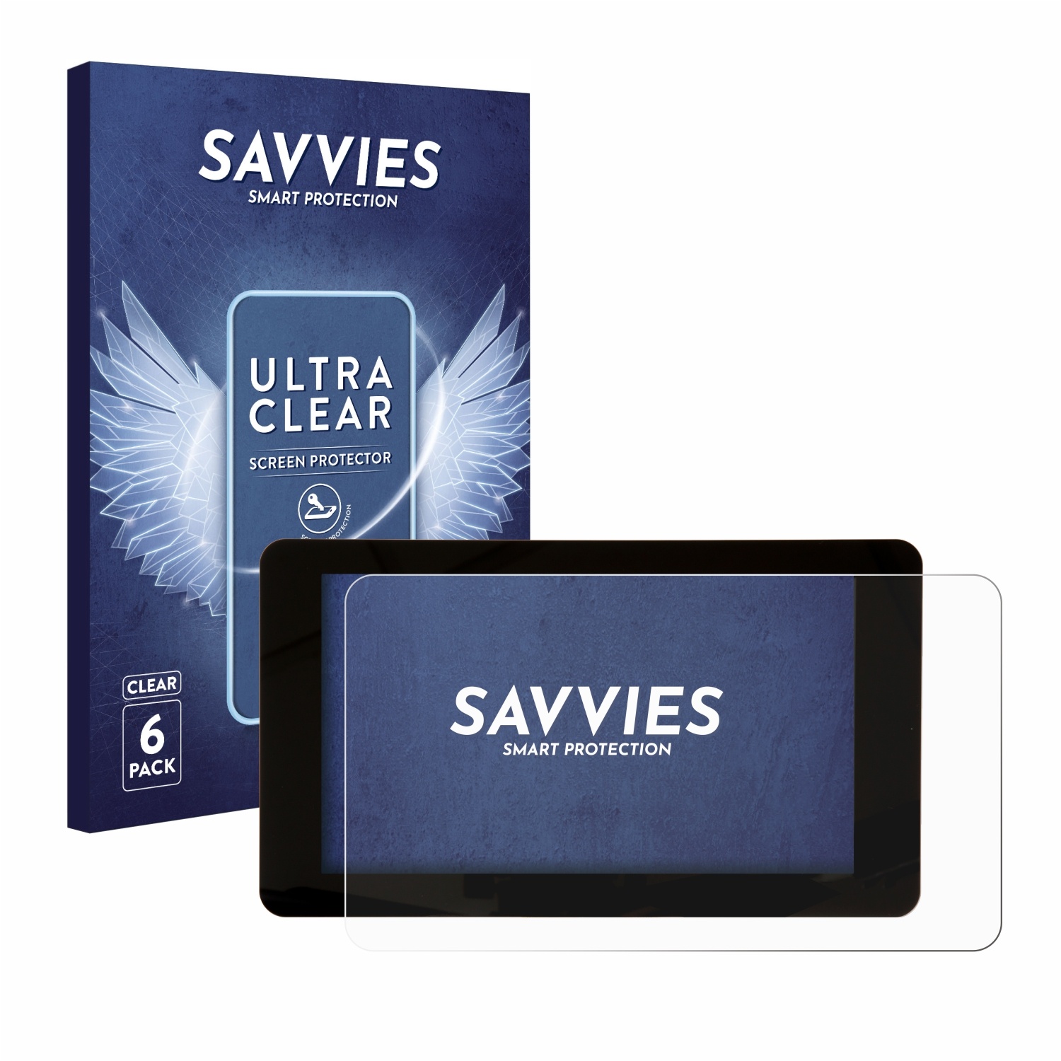 6x Savvies SU75 Displayschutzfolie für Raspberry Pi Touchscreen 7"