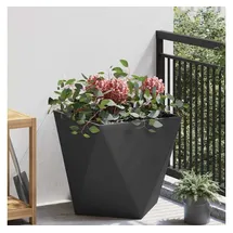 vidaXL Pflanzkübel 50 x 50 x 50 cm Schwarz