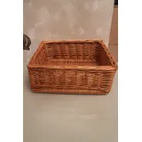 Aufbewahrngskörbe Weide Aufbewahrungsbox Schrankkörbe Regalkörbe Schrankkorb (37x31cm)