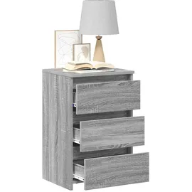 vidaXL Nachtschrank Grau 40 x 35 x 62,5 cm