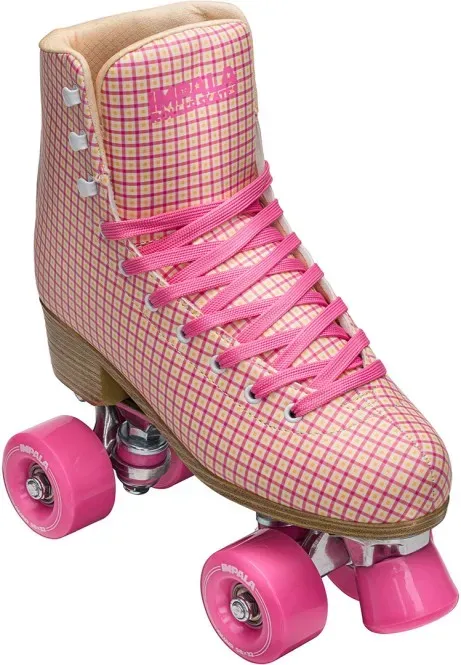 IMPALA QUAD SKATE Kinder Rollschuh pink tartan - 38