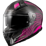 LS2 LS2, Integraler Motorradhelm Vector II Carbon FLUX Gloss Purple, XXS