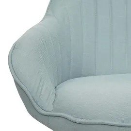 Mendler Esszimmerstuhl HWC-K27 Stoff mint-grün