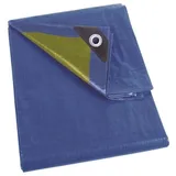Perel Abdeckplane 6 x 10 m Blau/Khaki