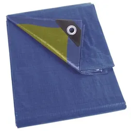 Perel Abdeckplane 6 x 10 m Blau/Khaki