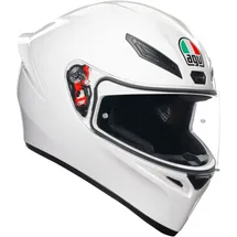 AGV K1 S weiss, Uni Integralhelm weiß unisex, 55