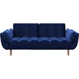 Playboy Schlafsofa Samt 2-Sitzer Blau