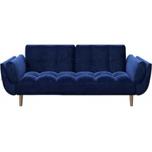 Playboy Schlafsofa Samt 2-Sitzer Blau