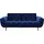 Playboy Schlafsofa Samt 2-Sitzer Blau