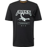 Boss T-Shirt mit Label-Print, Black, XXL