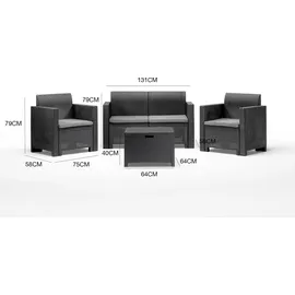 Dmora Venere Loungeset schwarz