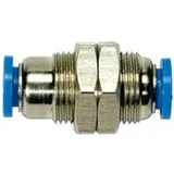 Riegler Gerade Schott-Steckverbindung »Blaue Serie«, M16x1,0, Schl.- Ø8