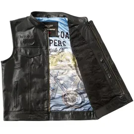 West Coast Choppers Collab 13 1/2 Leder Weste - Black - L