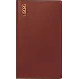 Rido rido/idé 7012212296 Taschenkalender Mod. TM 17/contacter 2026 A6 quer, Kunststoff, bordeaux