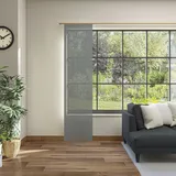 Neutex for you! Schiebegardine NEUTEX FOR YOU "Alora Eco" Gr. 1, grau (anthrazit), B:60cm H:245cm, Baumwolle, Polyester, Gardinen