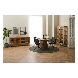Furnhouse Vitrine 100 x 40 x 180 cm Braun