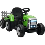 Homcom Kinder-Elektrotraktor Aufsitztraktor Grün (onesize)