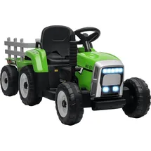 Homcom Kinder-Elektrotraktor Aufsitztraktor Grün (onesize)