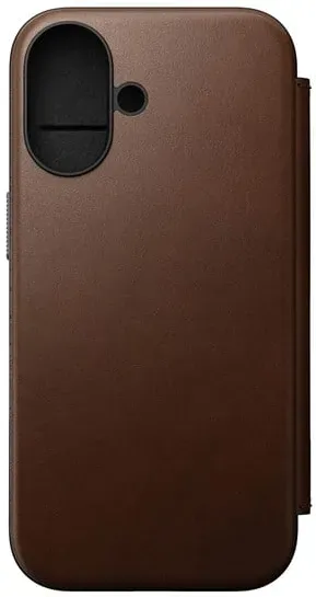 Modern Leather Folio - Brown - iPhone 16
