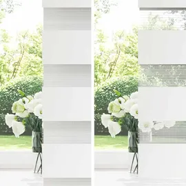 vidaXL Zebrarollo Weiß 70x100 cm Stoffbreite 65,9 cm Polyester