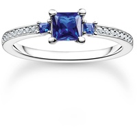 Thomas Sabo Ring mit blauen und weissen Steinen 925 Sterlingsilber TR2402-166-32