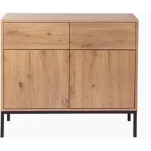 CaliCosy Sideboard 90 x 80 cm Naturbelassen