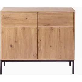 CaliCosy Sideboard 90 x 80 cm Naturbelassen