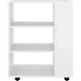 vidaXL Rollschrank Weiß 60x35x75 cm Holzwerkstoff