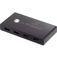 Renkforce RF-SHB-200 4 Port USB 3.2 Gen 1-Umschalter + Hub (USB 3.0) Schwarz