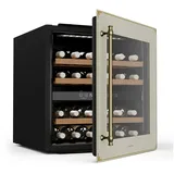 Klarstein Weinkühlschrank Vinsider Victoria 36 D, für 36 Standardflaschen á 0,75l,Wein Flaschenkühlschrank Weintemperierschrank Weinschrank Kühlschrank weiß