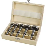 Stier Forstnerbohrer Set in Holz-Kasette 5-teilig (15, 20, 25, 30, 35 mm)