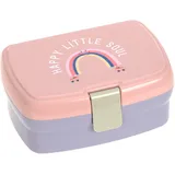 Lässig Lunchbox Brotdose mit herausnehmbarer Unterteilung, BPA-frei/Rainbow