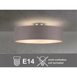 meineWunschleuchte Calma 1 E14 rund braun-grau Ø 50 cm