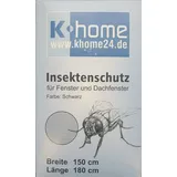K-HOME Fliegenschutzgitter 150 x 180 cm Schwarz