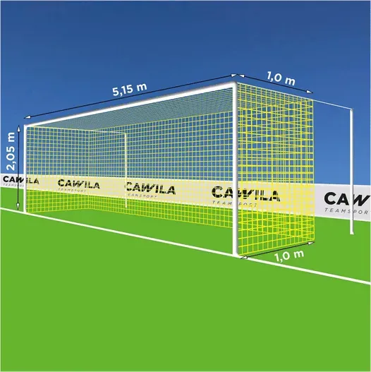 Cawila Tornetz 5,15x2,05m | Tiefe 1,0x1,0m | Maschenweite 12cm | Stärke 4mm | gelb