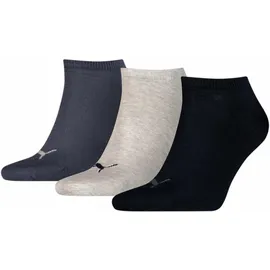Puma Füßlinge 3er Pack Blau/Grau 39-42